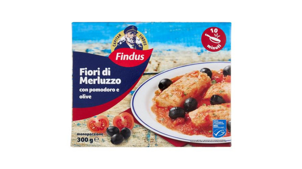 FINDUS F. MERLUZ.POM/OLIVE 300