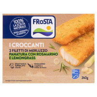 FRoSTA Filetti di Merluzzo Croccante Panatura con Rosmarino e Lemongrass 240 g