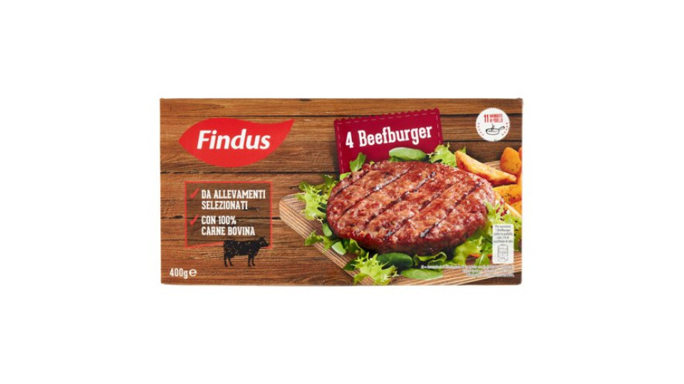 Findus 4 Beef Burger 400 g
