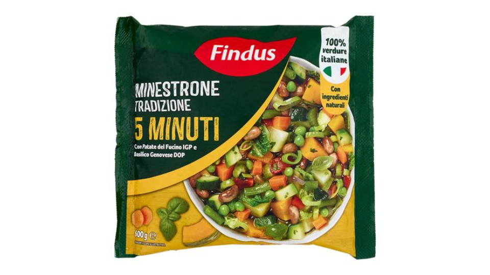 Findus Minestrone Tradizione 5 Minuti - con Verdure IGP e DOP 600 g