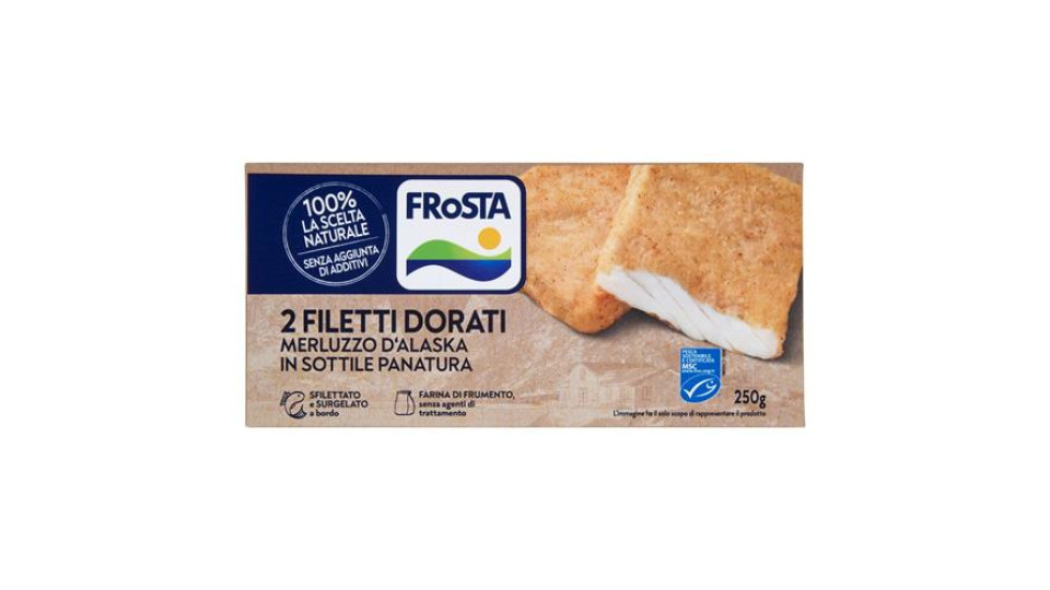 Frosta Filetti Dorati Merluzzo dalla Norvegia in Sottile Panatura 250 g