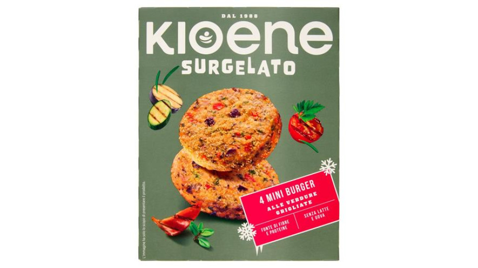 Kioene miniburger l'Originale alle Verdure Grigliate Surgelato 160 g