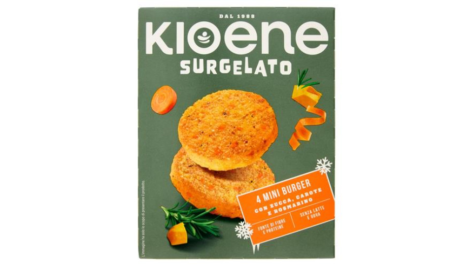 Kioene miniburger l'originale con Zucca, Carote e Rosmarino Surgelato 160 g