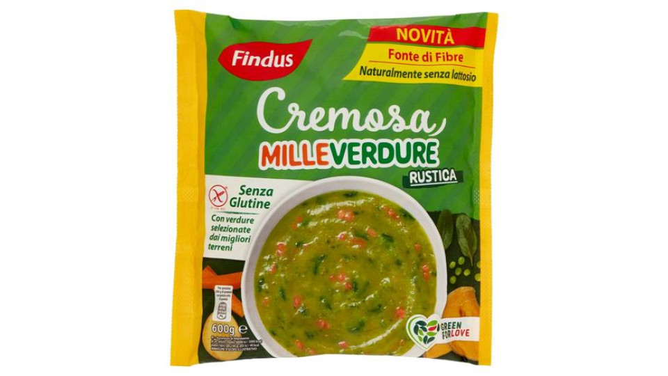 Preparazione alimentare a base di vegetali, senza glutine. Surgelata