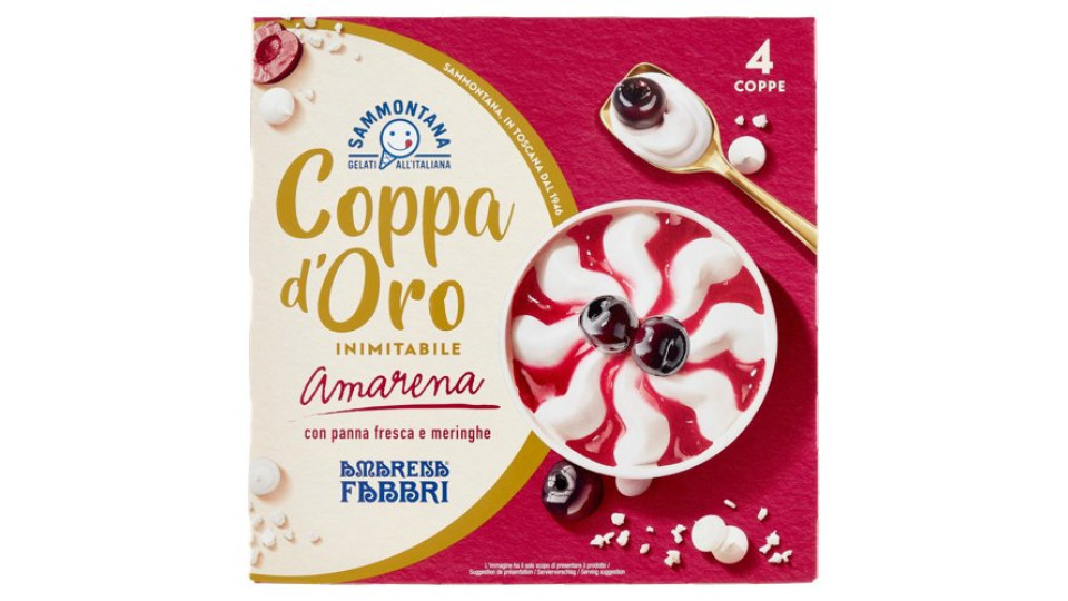 Sammontana Coppa d'Oro Amarena Fabbri 4 x 90 g