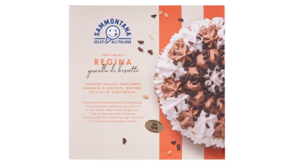 Sammontana Torta Gelato Regina granella di biscotti 1000 g