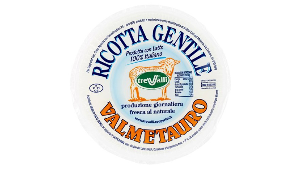 Valmetauro Ricotta Gentile