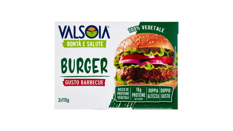 Valsoia Bontà e Salute Burger Gusto Barbecue 2 x 115 g