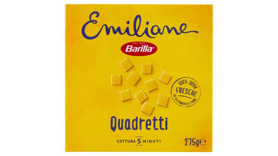 Barilla Emiliane Quadretti Pasta all'Uovo 275 g
