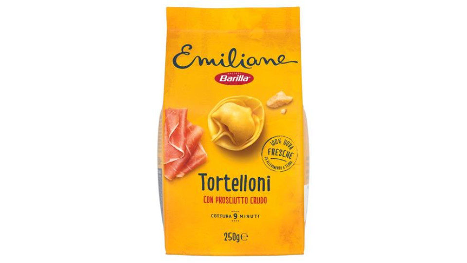Barilla Emiliane Tortelloni con Prosciutto Crudo e Parmigiano Reggiano 250 g