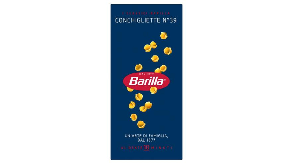 Barilla Pasta Conchigliette n.39 100% grano italiano 500 g