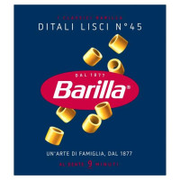Barilla Pasta Ditali Lisci n.45 100% Grano Italiano 500g