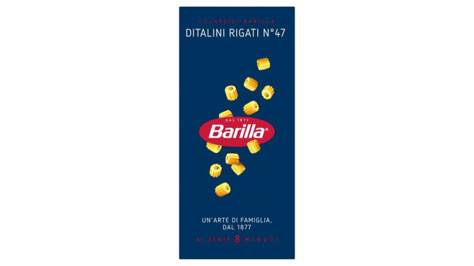 Barilla Pasta Ditalini Rigati n.47 100% Grano Italiano 500g