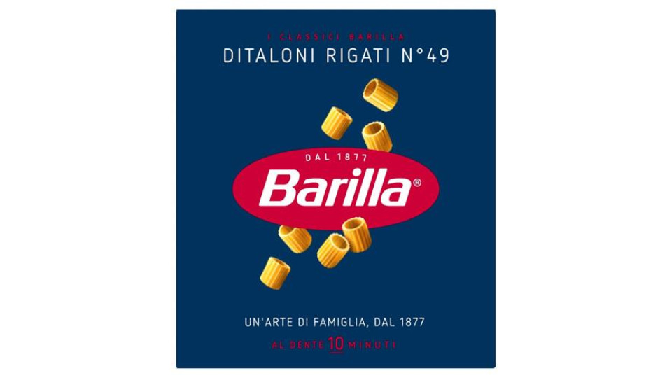 Barilla Pasta Ditaloni Rigati n.49 100% Grano Italiano 500g