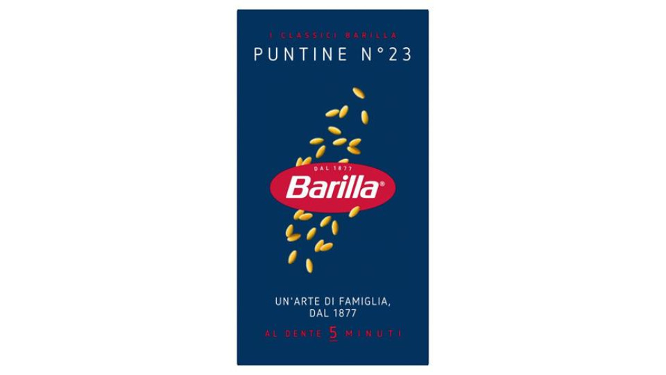 Barilla Pasta Puntine n.23 100% grano italiano 500 g