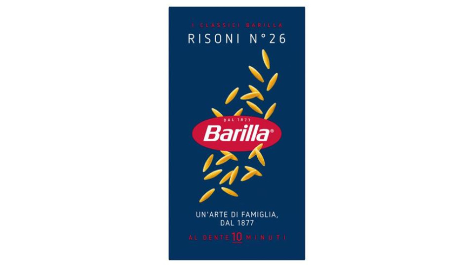 Barilla Pasta Risoni n.26 100% grano italiano 500 g