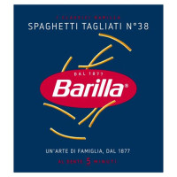 Barilla Pasta Spaghetti Tagliati n.38 100% grano italiano 500 g