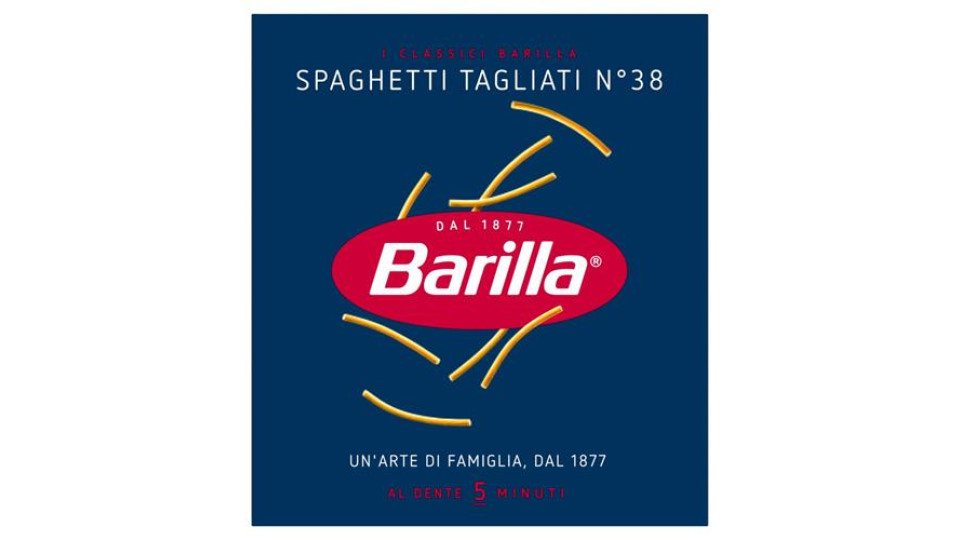 Barilla Pasta Spaghetti Tagliati n.38 100% grano italiano 500 g