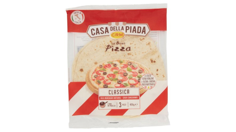 Casa della Piada la Base Pizza Classica 3 Pezzi 420 g