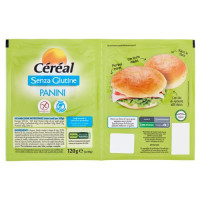 Céréal Senza Glutine Panini, con Lievito Madre, Ricco in Fibre, senza Olio di Palma (4x30g) - 120g