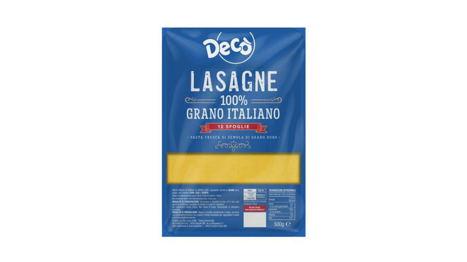 DECO LASAGNA FRES.SEMOLA 500G