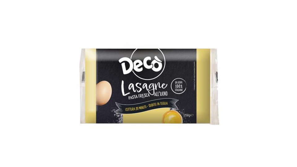DECO LASAGNA FRES.UOVO 250GR