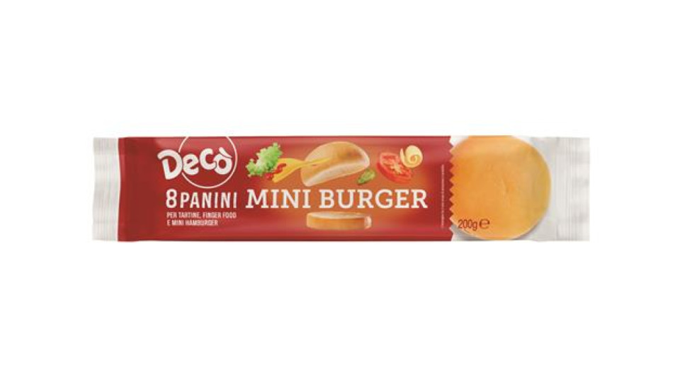 DECO PANINI MINIBURGER X8 200G