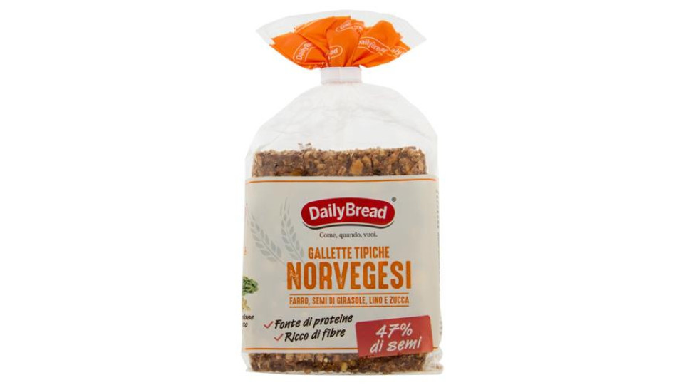 DailyBread Gallette Tipiche Novergesi Farro, Semi di Girasole, Lino e Zucca 190 g