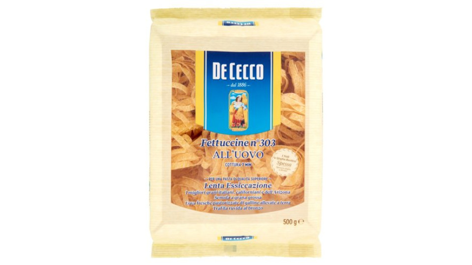 De Cecco Fettuccine n° 303 all'Uovo 500 g