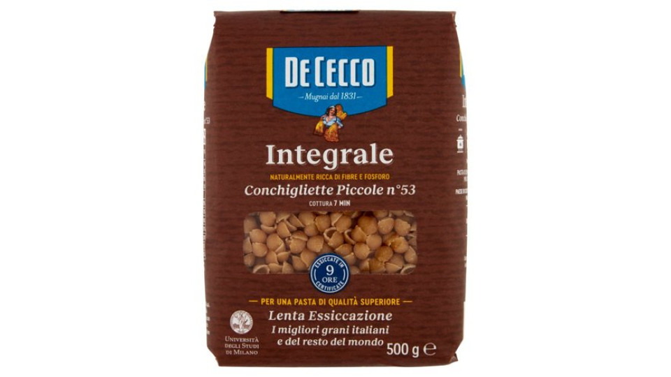 De Cecco Integrale Conchigliette Piccole n° 53 500 g