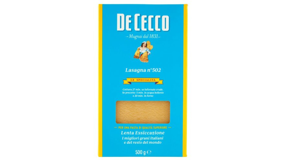 De Cecco Le Specialità Lasagna n°502 500 g