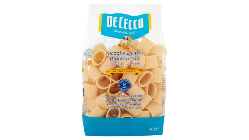 De Cecco Le Specialità Mezzi Paccheri Rigati n°230 500 g