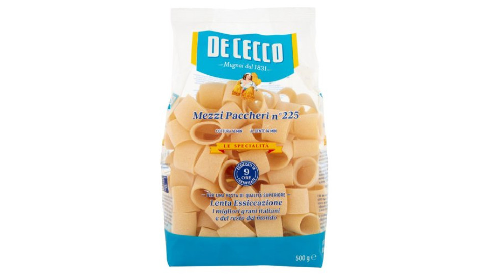 De Cecco Le Specialità Mezzi Paccheri n°225 500 g
