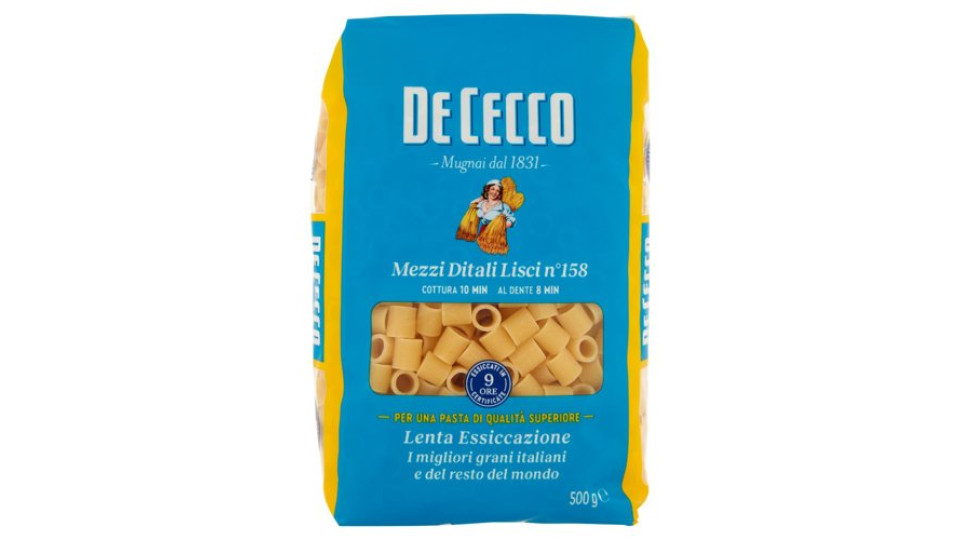 De Cecco Mezzi Ditali Lisci n°158 500 g