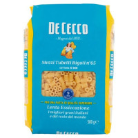 De Cecco Mezzi Tubetti Rigati n°65 500 g