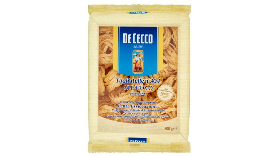De Cecco Tagliatelle n°304 all'Uovo 500 g