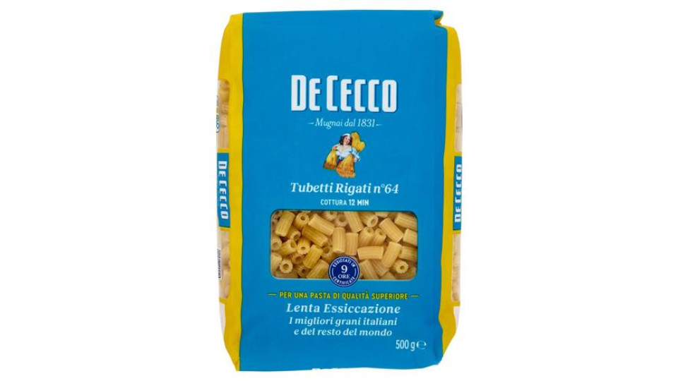 De Cecco Tubetti Rigati n° 64 500 g