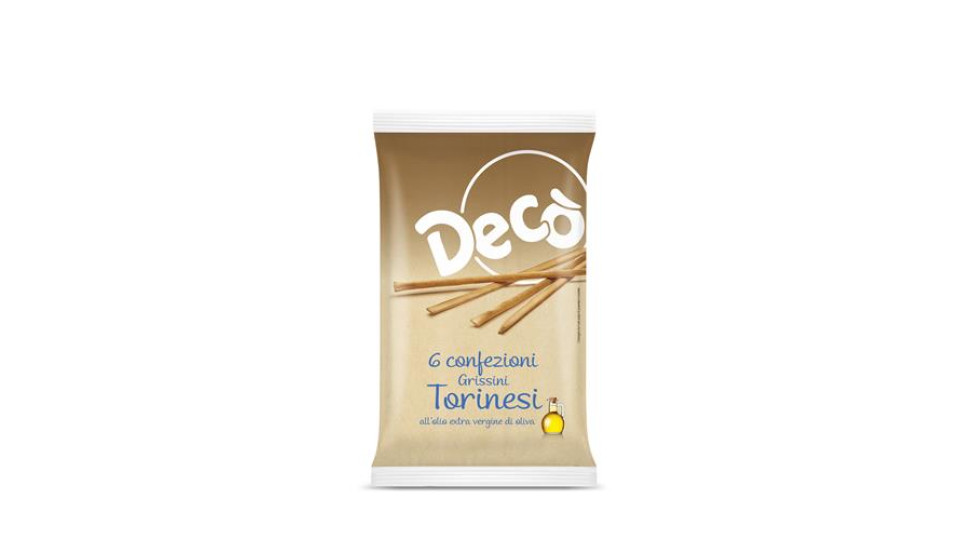Decò Grissini Torinesi all'olio extra vergine di oliva 300g