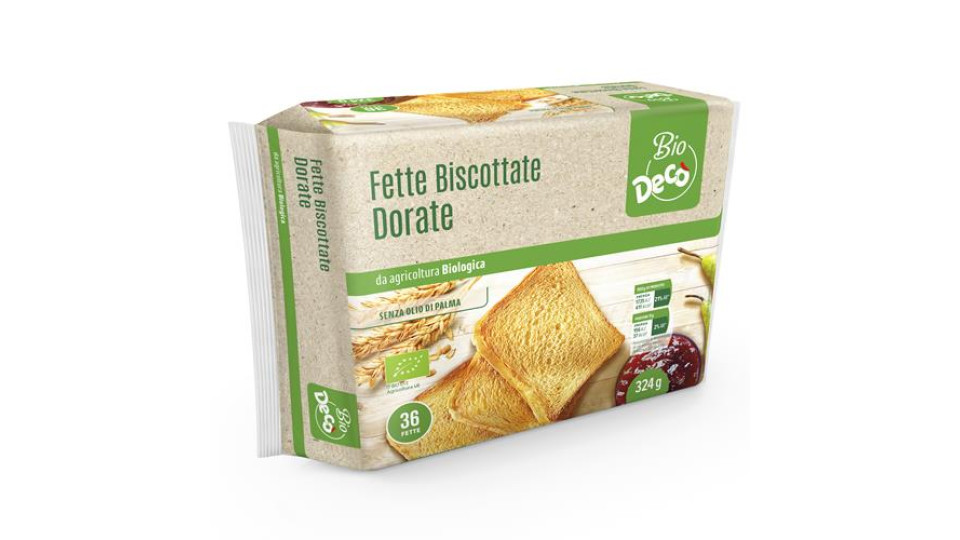 Decò bio fette biscottate dorate