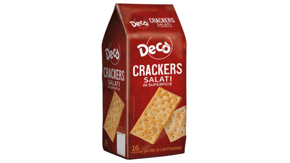 Decò crackers salata in superficie