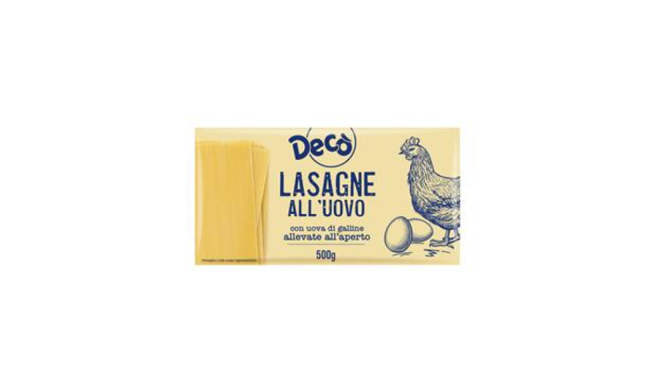 Decò lasagne all'uovo