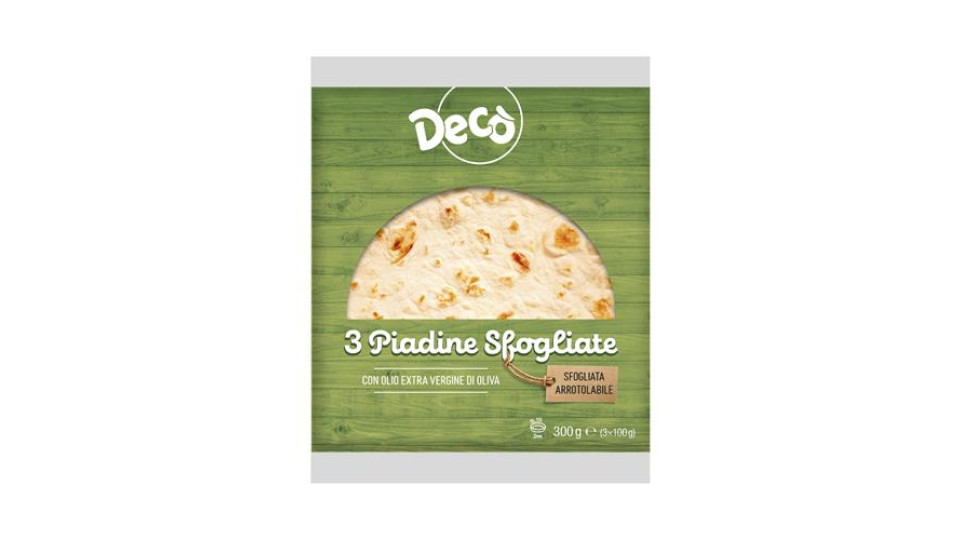 Decò piadina sfogliata con EVO 300gr