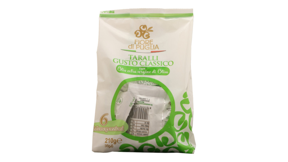 Fiore Di Puglia Taralli Classici Multipack Pz 6 Gr 210