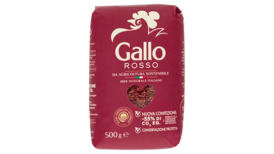 Gallo Rosso da Agricoltura Sostenibile 100% Integrale 500 g