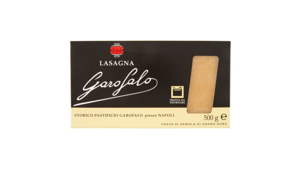 Garofalo Lasagna 3-64 Pasta di Semola di Grano Duro 500 g