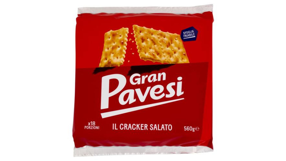 Gran Pavesi il Cracker Salato con Grano 100% italiano 560g