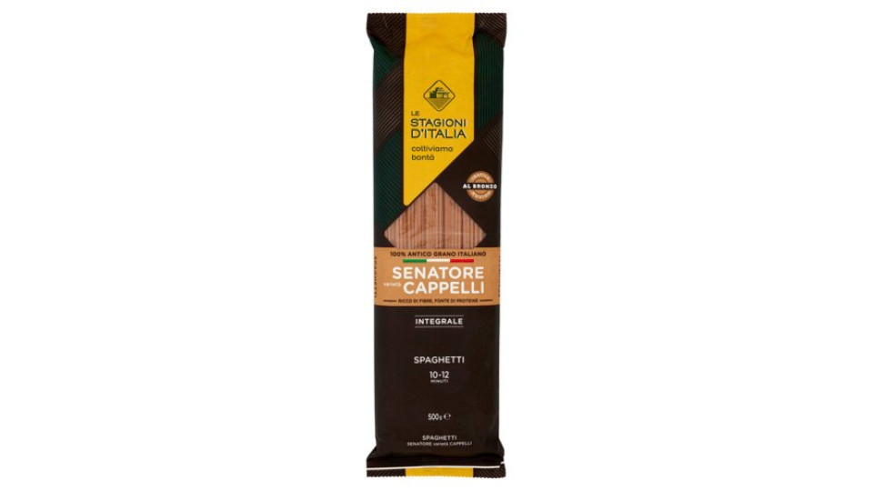Le Stagioni d'Italia Senatore varietà Cappelli Integrale Spaghetti N° 102 500 g
