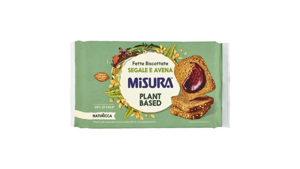 Misura Natura Ricca Fette Biscottate con Grani Germogliati 320 g