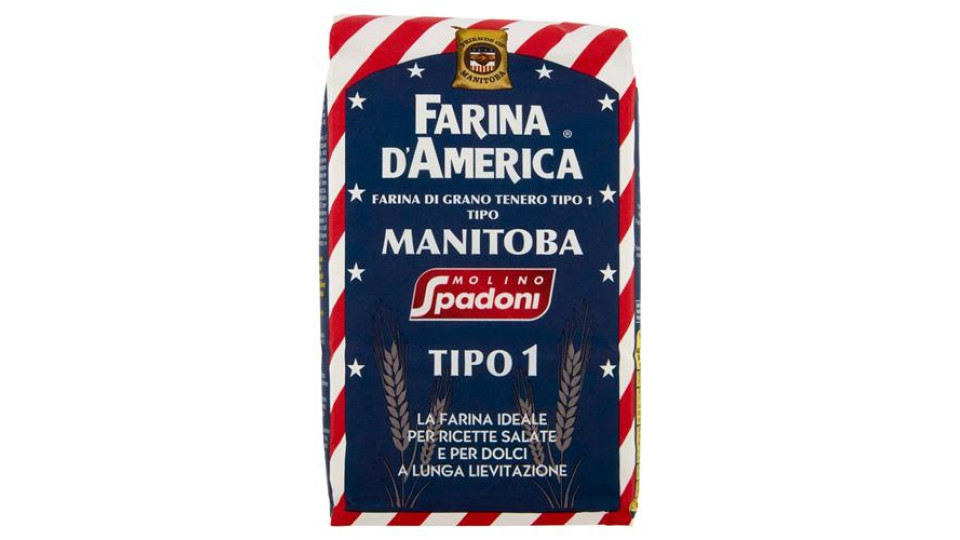 Molino Spadoni Farina d'America Farina di grano tenero tipo "0" tipo Manitoba 1000 g