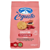 Monviso ègusto Crustini Peperoncino con Olio Extra Vergine di Oliva 120 g